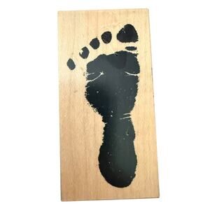 PSX Home Decor Personal Stamp Exchange F-1801 Baby Barefoot Rubber Stamp